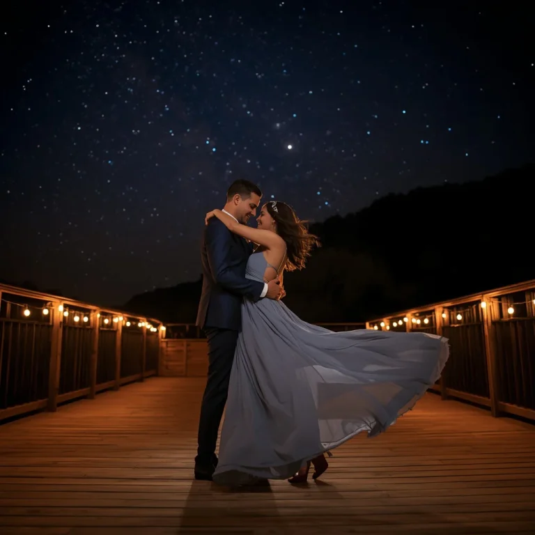 A romantic couple dancing under the stars | Romantic Couple Prompt