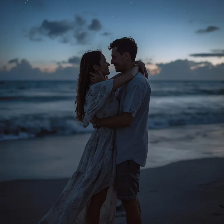 A Romantic Couple Sharing an Intimate Hug | Romantic Couple Captured