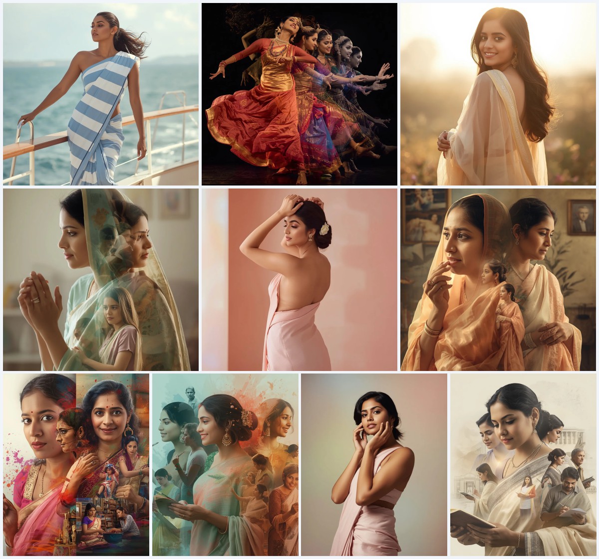Best 10 Saree with Shawl AI Prompts for Elegant Winter Styling