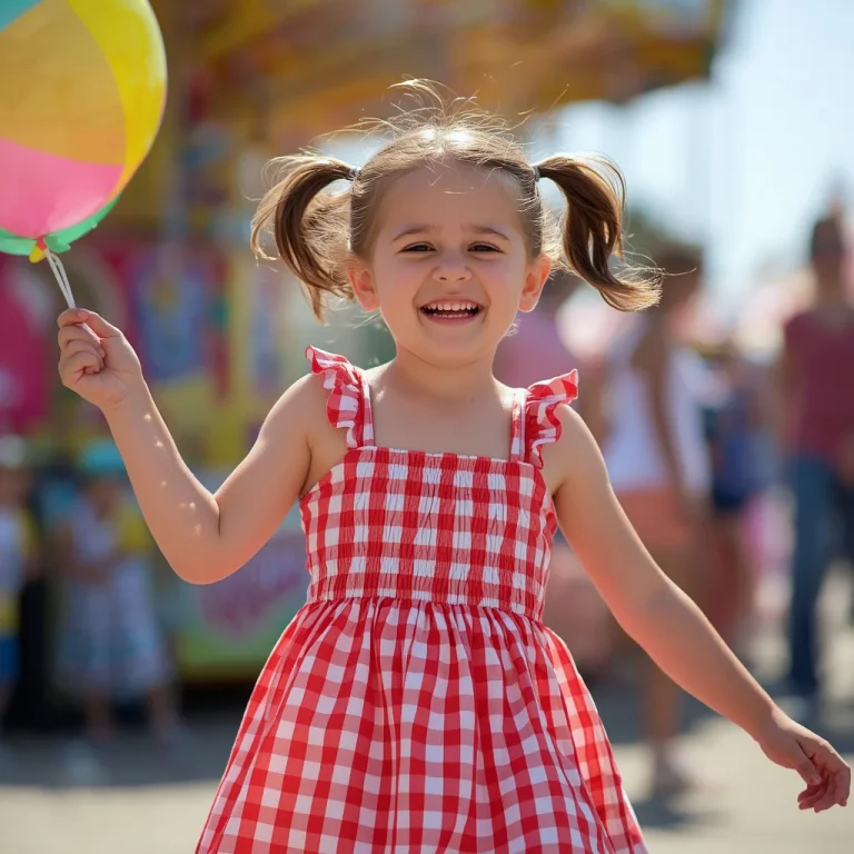 Chic and Playful in a Red Gingham Sundress | Girl 2026 Prompt